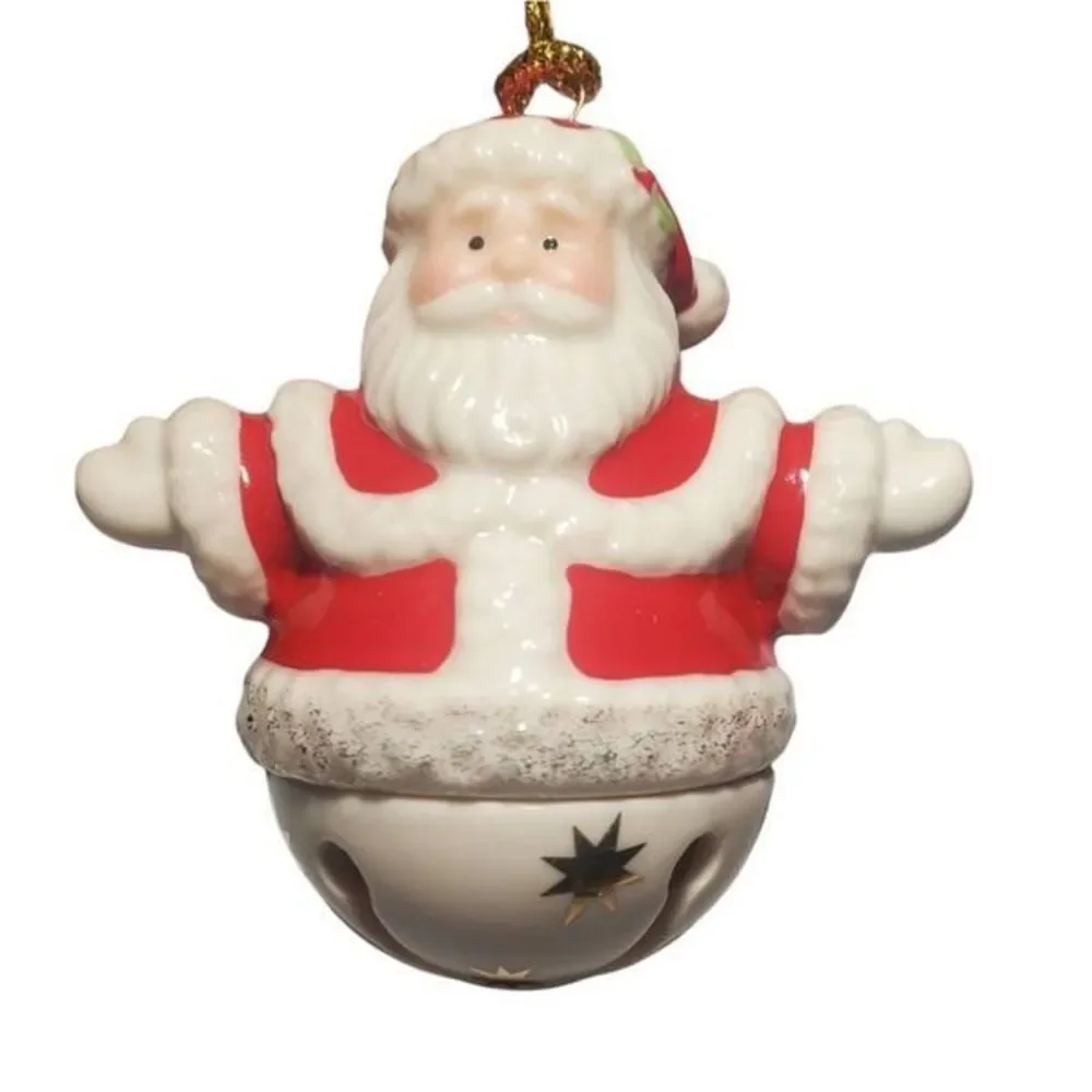 2 Lenox Sleigh Bells Christmas Ornaments Sleigh Bells Santa And Sleigh Bells Sno